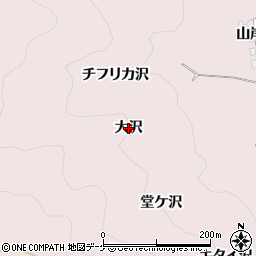 秋田県湯沢市酒蒔（大沢）周辺の地図