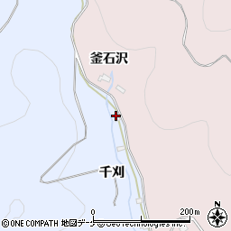 岩手県大船渡市猪川町（千刈）周辺の地図
