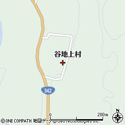 秋田県雄勝郡東成瀬村椿川谷地上村周辺の地図