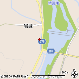 秋田県湯沢市稲庭町岩城92周辺の地図