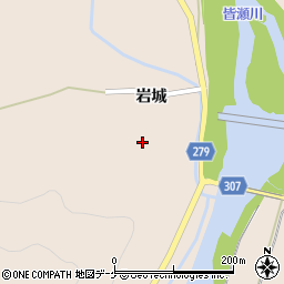 秋田県湯沢市稲庭町岩城84周辺の地図