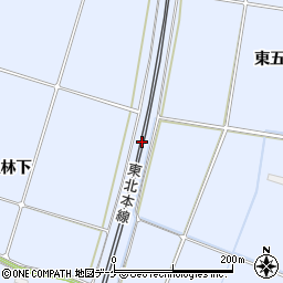 岩手県奥州市水沢真城寺道周辺の地図