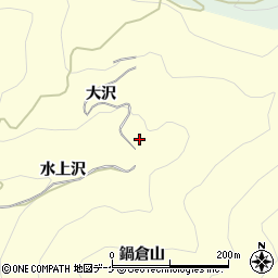 秋田県湯沢市上関水上沢周辺の地図