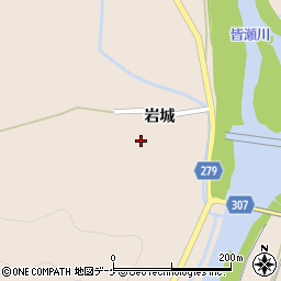 秋田県湯沢市稲庭町岩城111周辺の地図