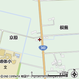 岩手県奥州市水沢姉体町（京原）周辺の地図