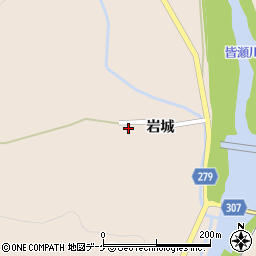 秋田県湯沢市稲庭町岩城254周辺の地図