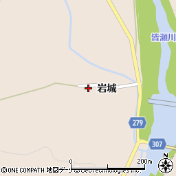 秋田県湯沢市稲庭町岩城253周辺の地図