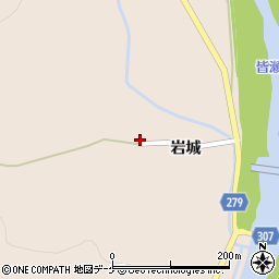 秋田県湯沢市稲庭町岩城251周辺の地図