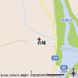 秋田県湯沢市稲庭町岩城113周辺の地図