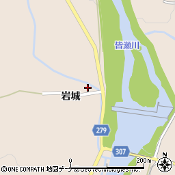秋田県湯沢市稲庭町岩城120周辺の地図