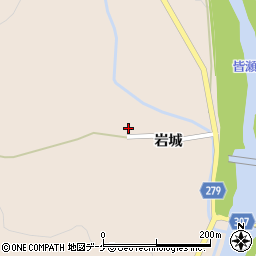 秋田県湯沢市稲庭町岩城250周辺の地図