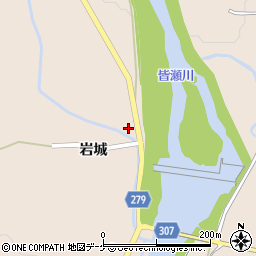 秋田県湯沢市稲庭町岩城121周辺の地図