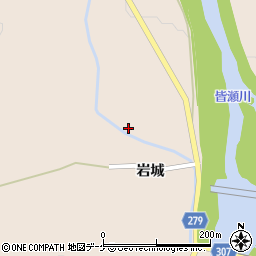 秋田県湯沢市稲庭町岩城140周辺の地図