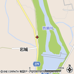 秋田県湯沢市稲庭町岩城289周辺の地図