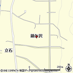 秋田県湯沢市上関鍋ケ沢周辺の地図