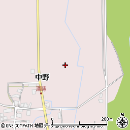 秋田県湯沢市酒蒔（下中川原）周辺の地図