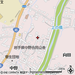 岩手県大船渡市立根町中野周辺の地図