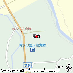 秋田県由利本荘市鳥海町上笹子堺台周辺の地図