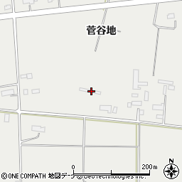 岩手県奥州市胆沢小山菅谷地161周辺の地図