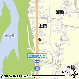 ＥＮＥＯＳ三関ＳＳ周辺の地図