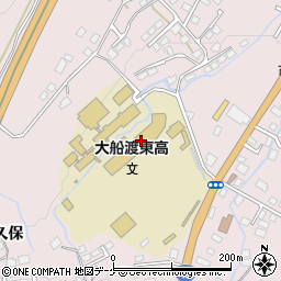 岩手県立大船渡東高等学校周辺の地図