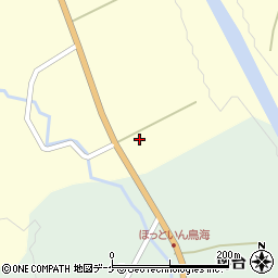 秋田県由利本荘市鳥海町下笹子道ノ下57周辺の地図