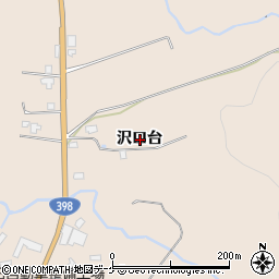 秋田県湯沢市稲庭町沢口台周辺の地図