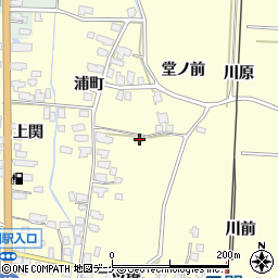 秋田県湯沢市上関堂ノ前21周辺の地図