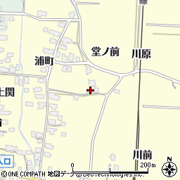 秋田県湯沢市上関堂ノ前25-6周辺の地図