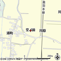秋田県湯沢市上関堂ノ前周辺の地図