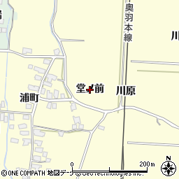 秋田県湯沢市上関（堂ノ前）周辺の地図