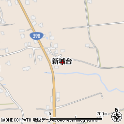 秋田県湯沢市稲庭町（新城台）周辺の地図