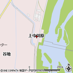 秋田県湯沢市酒蒔上中川原周辺の地図