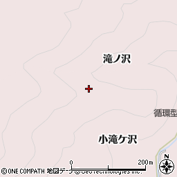 秋田県湯沢市酒蒔（大滝ケ沢）周辺の地図