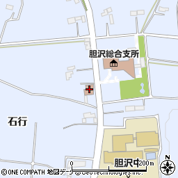 胆沢郵便局周辺の地図