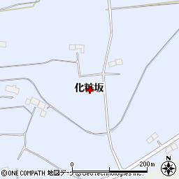 岩手県奥州市胆沢南都田化粧坂周辺の地図