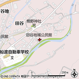 田谷地域公民館周辺の地図