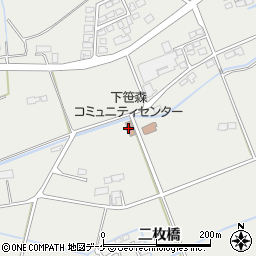 下笹森コミュニティセンター周辺の地図