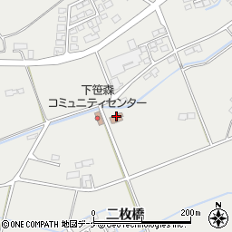 胆沢笹森児童館周辺の地図