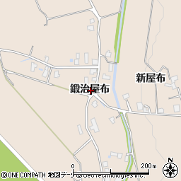 秋田県湯沢市稲庭町鍛治屋布周辺の地図