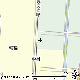秋田県湯沢市下関中村周辺の地図