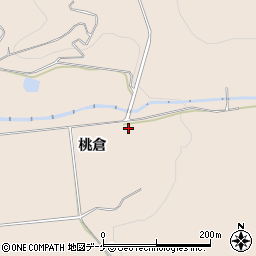 秋田県湯沢市稲庭町桃倉周辺の地図