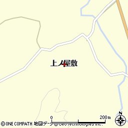 秋田県由利本荘市鳥海町下笹子上ノ屋敷周辺の地図