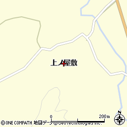 秋田県由利本荘市鳥海町下笹子（上ノ屋敷）周辺の地図