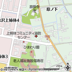 岩手県奥州市水沢姉体町寺ノ西周辺の地図
