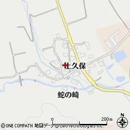 秋田県湯沢市三梨町上久保52周辺の地図