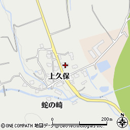 秋田県湯沢市三梨町上久保58周辺の地図