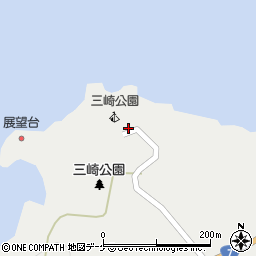 三崎公園（遊歩道入口）周辺の地図