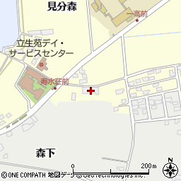 岩手県奥州市水沢笹森谷地3周辺の地図