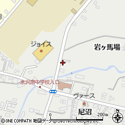 岩手県奥州市胆沢小山岩ヶ馬場8-1周辺の地図